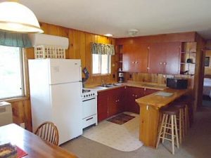 Cedar Rapids Lodge Cabin 4 kitchen