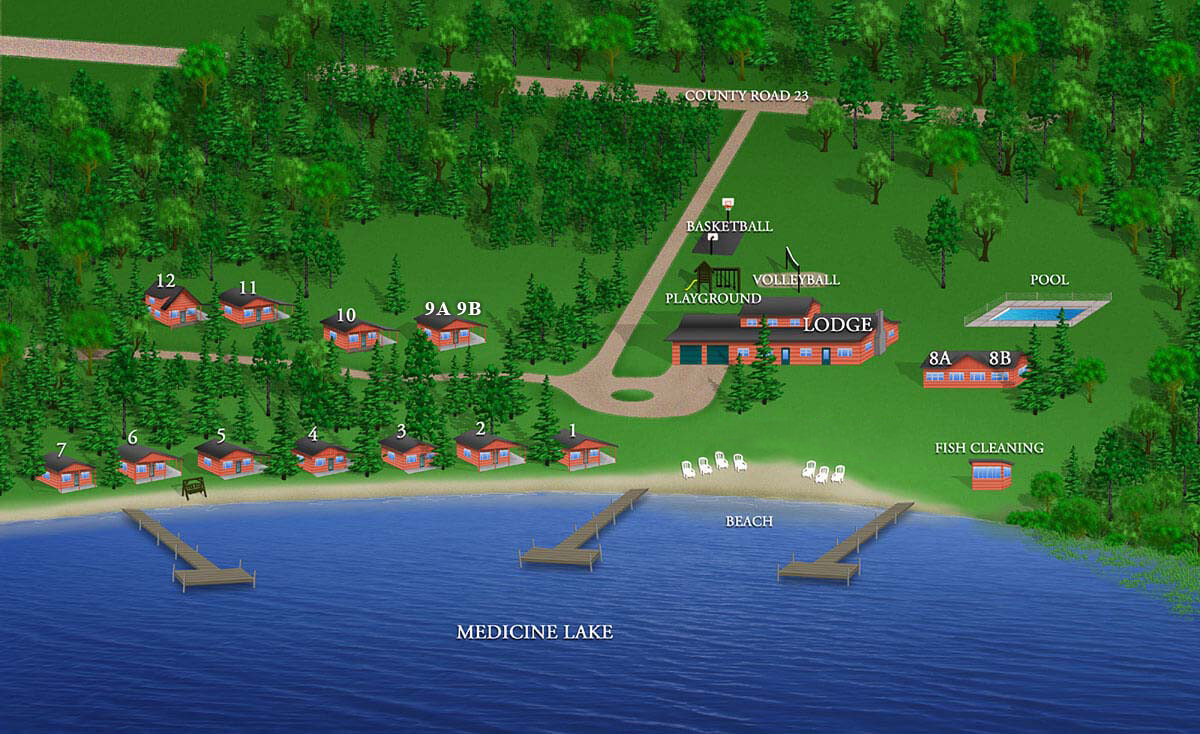 Cedar Rapids Lodge Resort Map